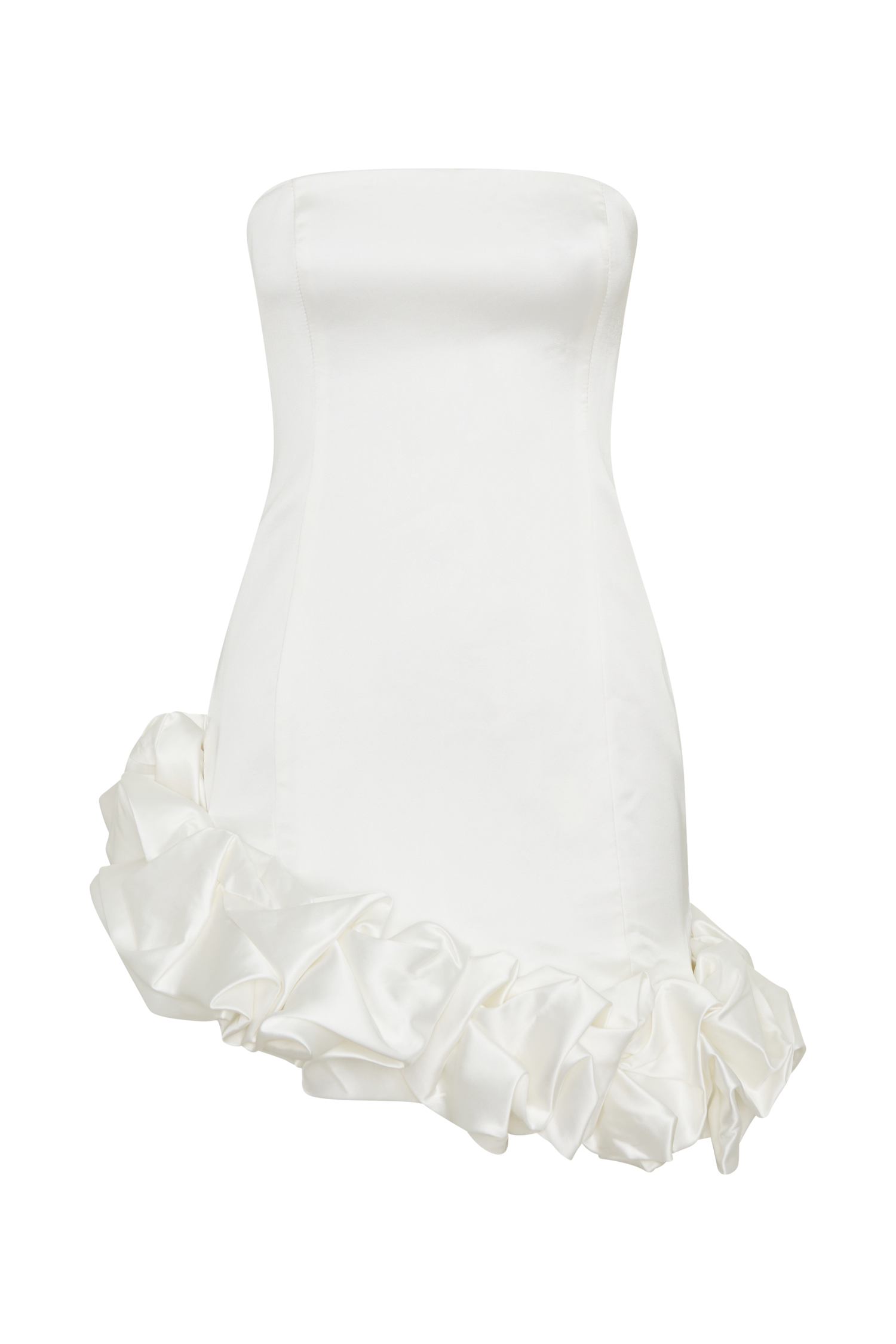 Alba Bubble Mini Dress - White