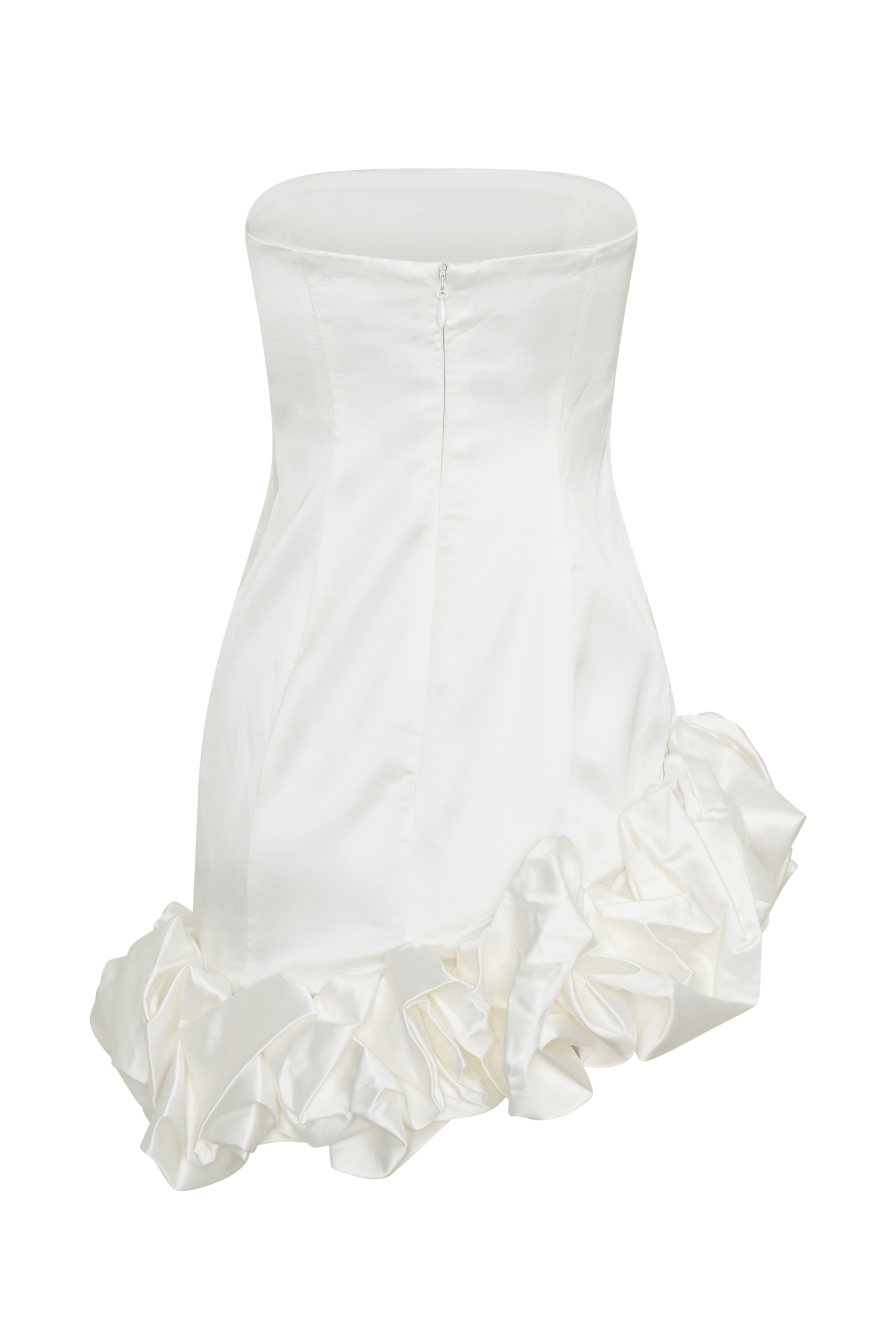 Alba Bubble Mini Dress - White