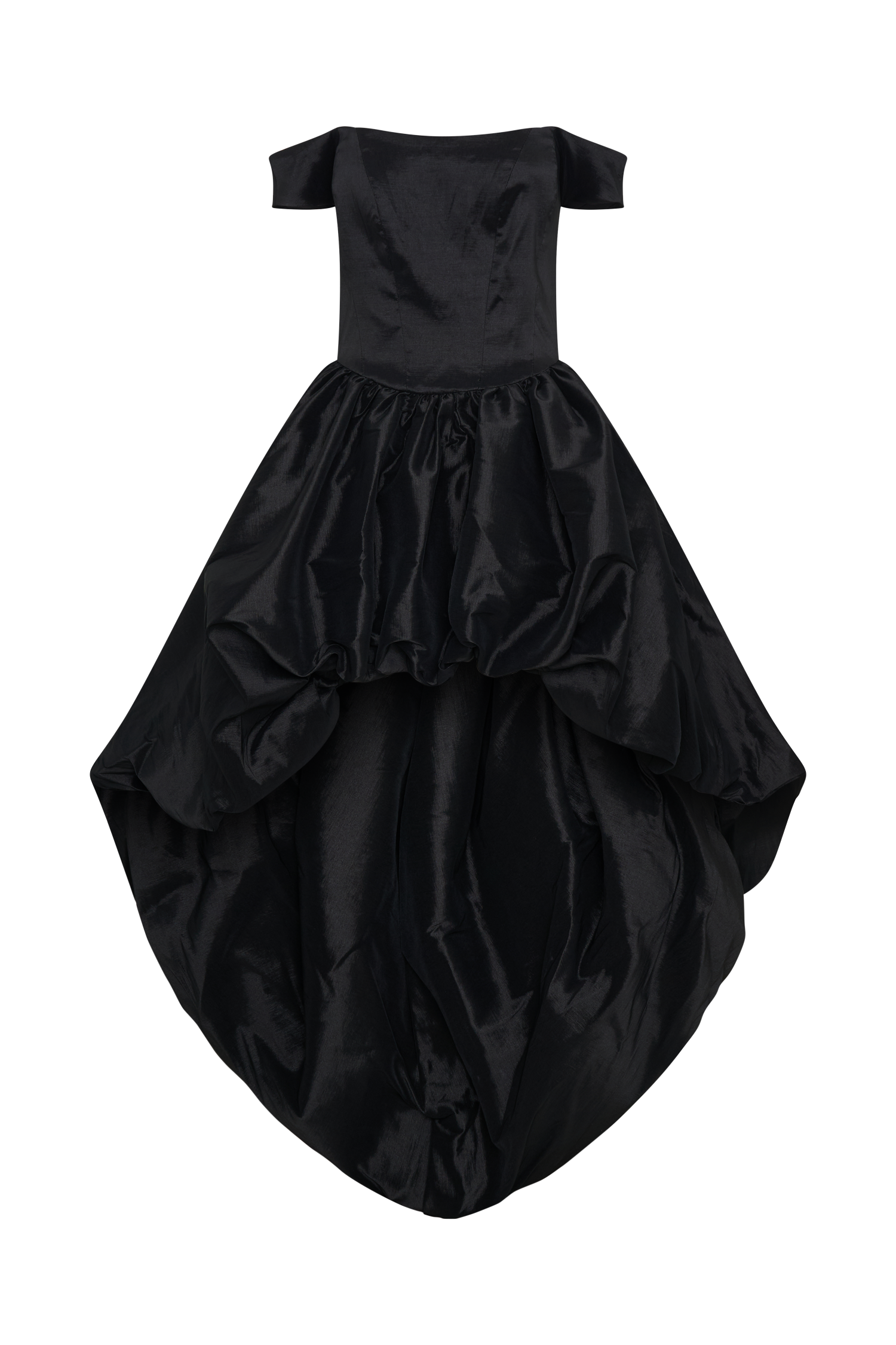 Amelia Bubble Maxi Dress - Black