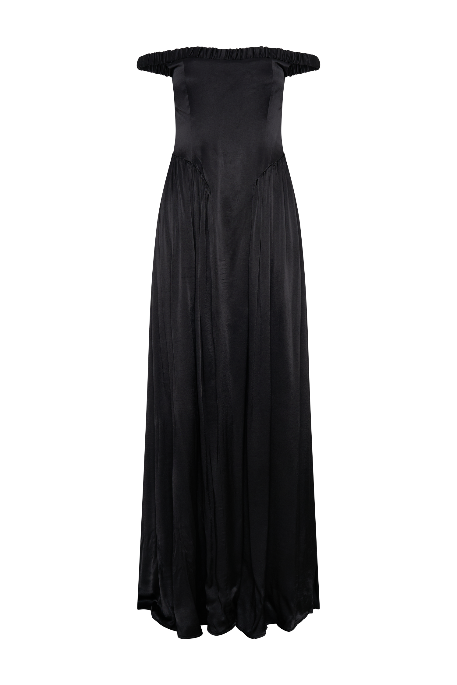 Coco Dropped Waist Maxi Dress - Black
