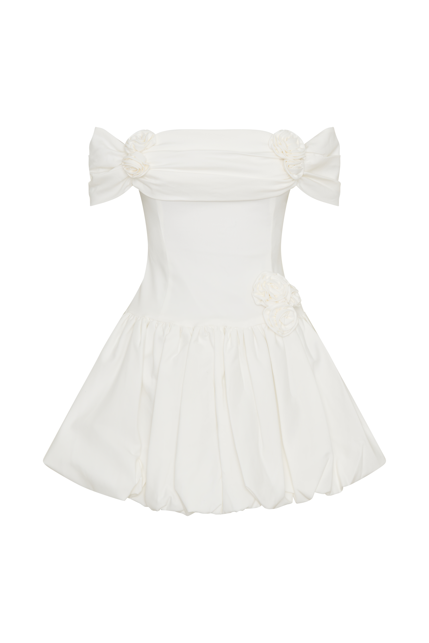 Giovanna Off Shoulder Mini Dress - White