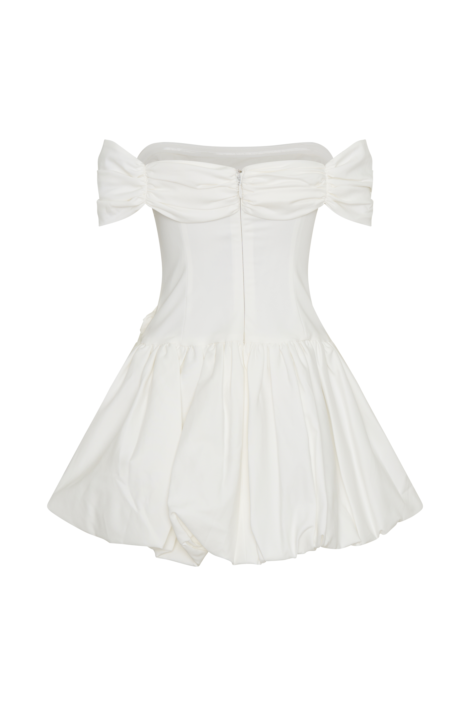 Giovanna Off Shoulder Mini Dress - White
