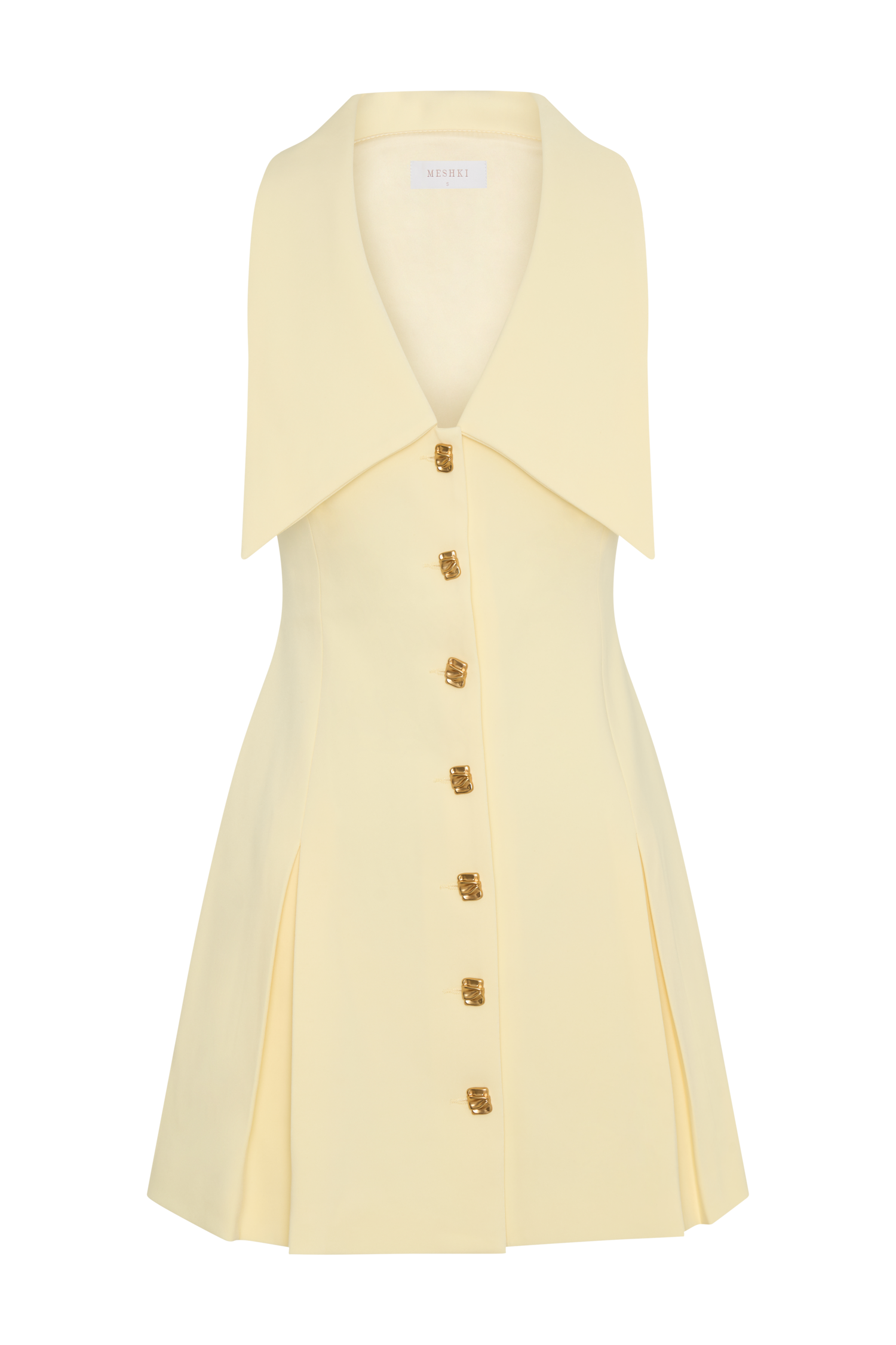 Oli Sleeveless Mini Dress - Lemon