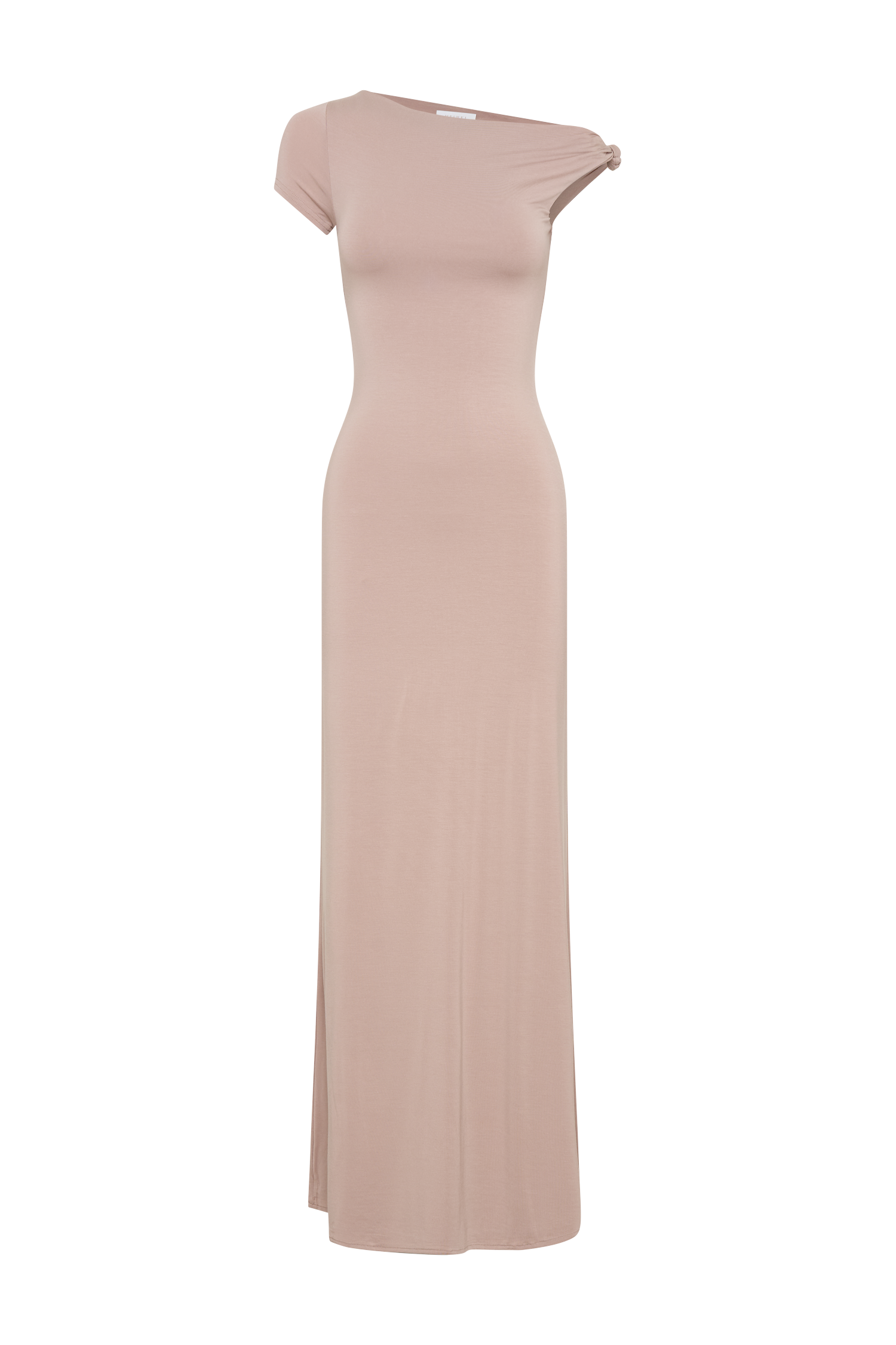 Tamsin Short Sleeve Modal Maxi Dress - Mushroom